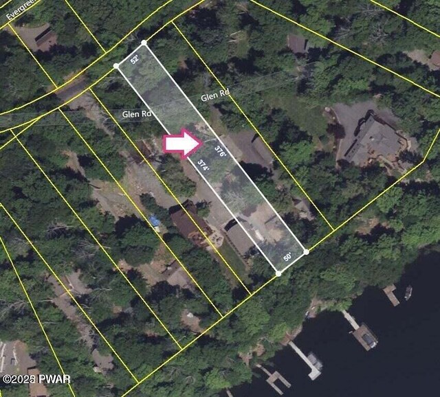 22 Glen Rd, Lake Ariel, PA 18436 - map of property location featuring property boundaries highlighted