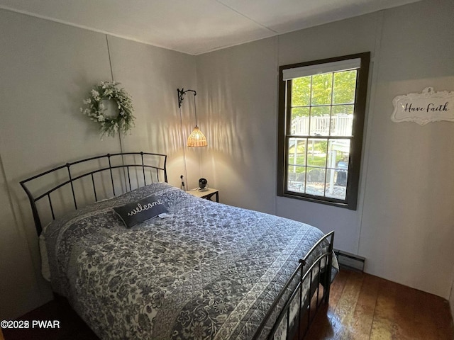 22 Glen Rd, Lake Ariel, PA 18436 - bedroom featuring wood-type flooring and baseboard heating