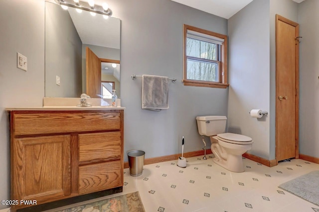 98 Roamingwood Rd, Lake Ariel, PA 18436 - bathroom with baseboards, vanity, and toilet