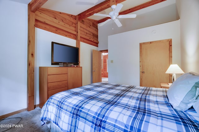 10 Cove Point Cir, Lakeville, PA 18438 - bedroom with carpet flooring and ceiling fan