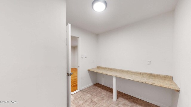 152 Fairview Dr, Dingmans Ferry, PA 18328 - unfurnished office with baseboards and light tile patterned floors