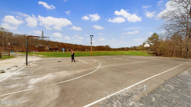 152 Fairview Dr, Dingmans Ferry, PA 18328 - view of basketball court featuring community basketball court