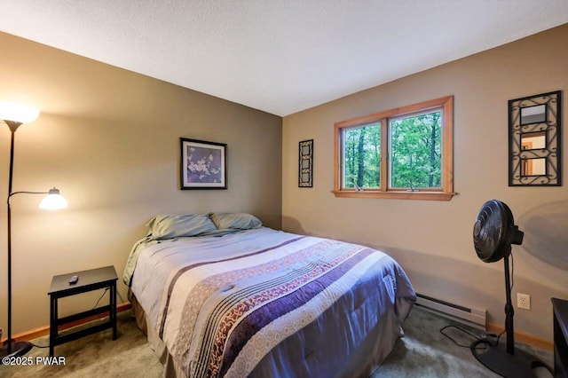 108 Minnow Ct, Lackawaxen, PA 18435 - carpeted bedroom featuring baseboard heating and baseboards