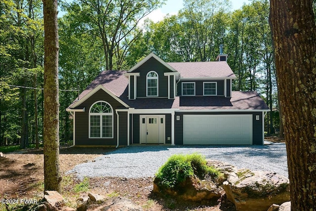 view of front of house featuring a garage