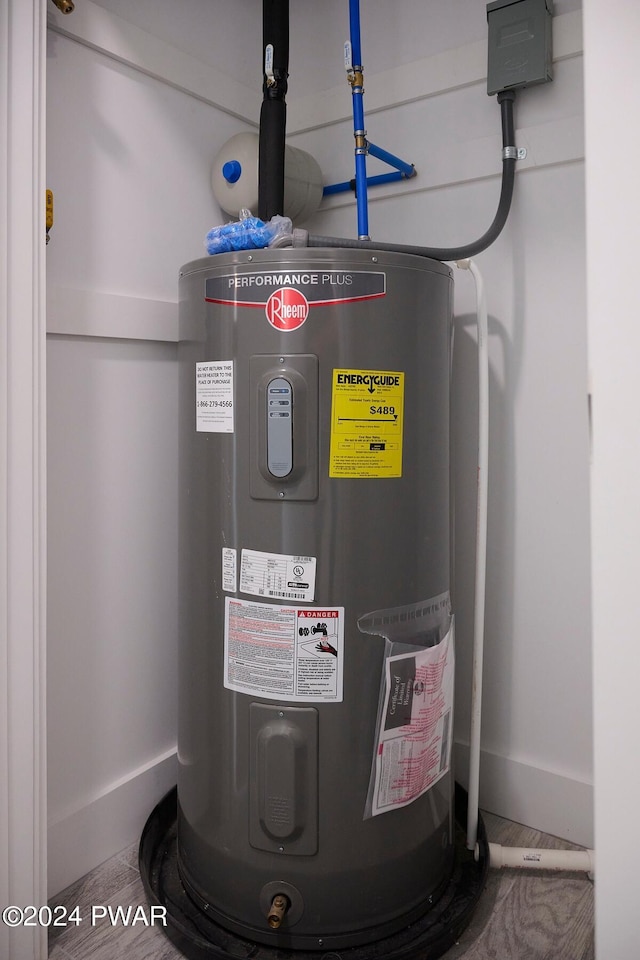 utilities featuring electric water heater