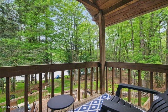 141 Arrowhead Cir, Newfoundland, PA 18445 - view of balcony