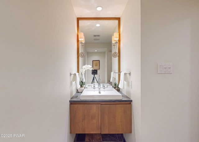 149 Bennett Ave Unit J, Milford, PA 18337 - bathroom with vanity and recessed lighting