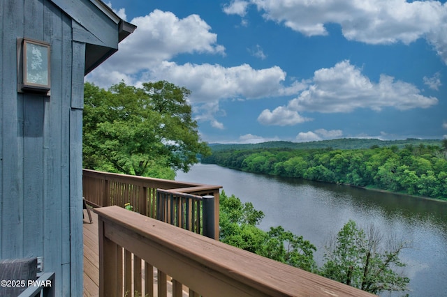 149 Bennett Ave Unit J, Milford, PA 18337 - water view featuring a forest