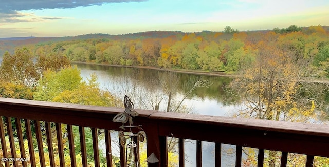 149 Bennett Ave Unit J, Milford, PA 18337 - water view featuring a heavily wooded area