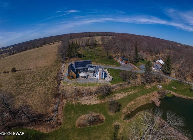 bird's eye view featuring a rural view