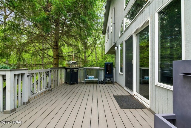 202 Remuda Dr, Lords Valley, PA 18428 - view of wooden terrace