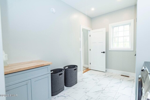 209 Conashaugh Trl, Milford, PA 18337 - bathroom with marble finish flooring and recessed lighting