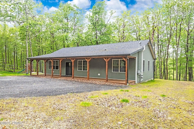 209 Conashaugh Trl, Milford, PA 18337 - view of front of home featuring a porch and roof with shingles