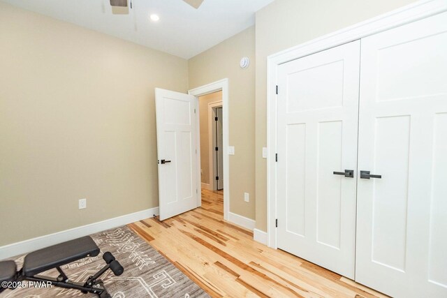 209 Conashaugh Trl, Milford, PA 18337 - unfurnished bedroom with light wood-style floors and a closet