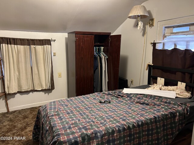 bedroom featuring carpet