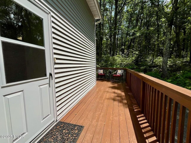 121 Canterbrook Dr, Hawley, PA 18428 - view of wooden deck