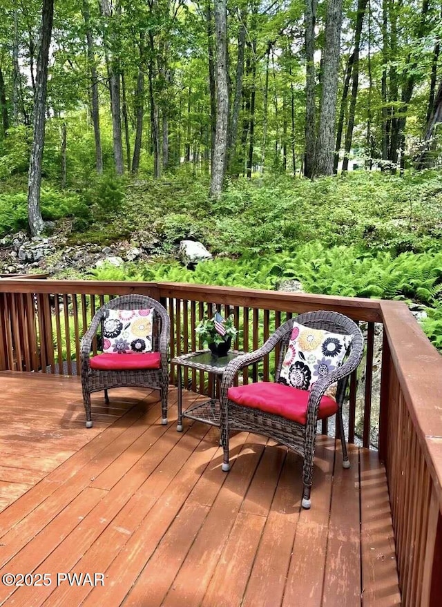 121 Canterbrook Dr, Hawley, PA 18428 - view of wooden terrace
