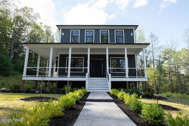 view of front facade with a porch