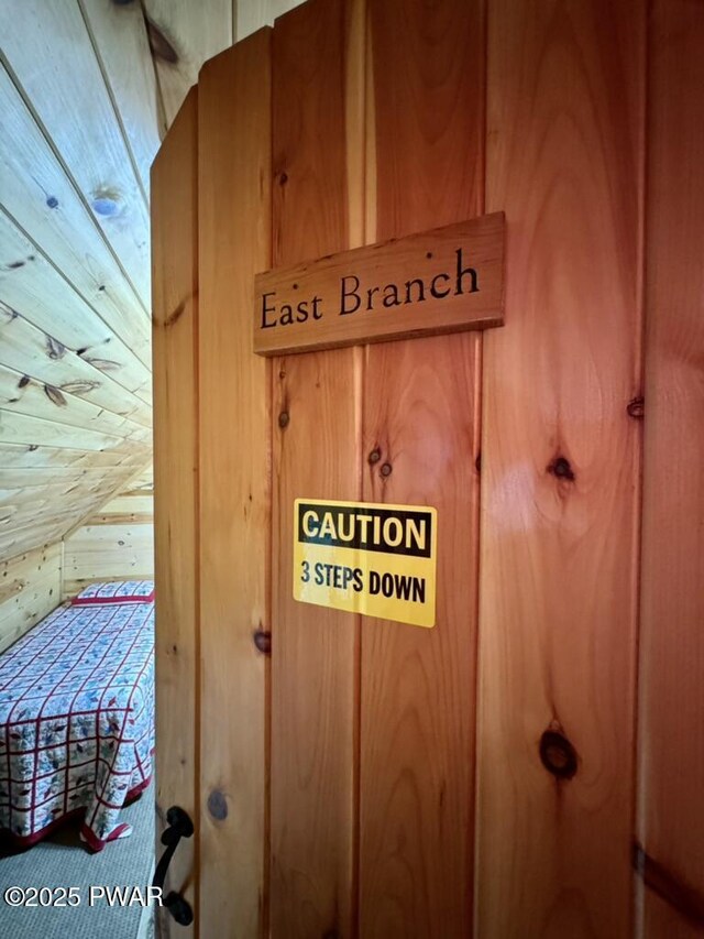 498 Penn York Rd, Starlight, PA 18461 - detailed view of wood walls