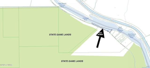 498 Penn York Rd, Starlight, PA 18461 - map / location of property area