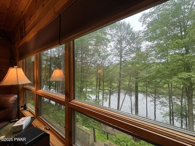 498 Penn York Rd, Starlight, PA 18461 - sunroom featuring a water view