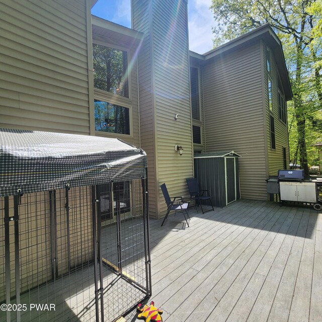 344 Canoebrook Dr, Lords Valley, PA 18428 - view of wooden terrace