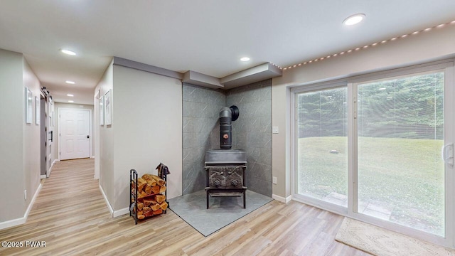 142 Myck Rd, Dingmans Ferry, PA 18328 - corridor featuring light wood-type flooring and recessed lighting