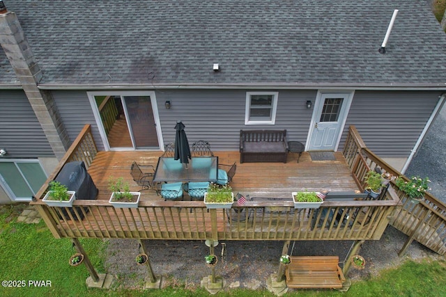 142 Myck Rd, Dingmans Ferry, PA 18328 - deck featuring an outdoor hangout area