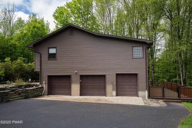 1111 Advent Rd, Lake Ariel, PA 18436 - misc room with a workshop area and unfinished concrete floors