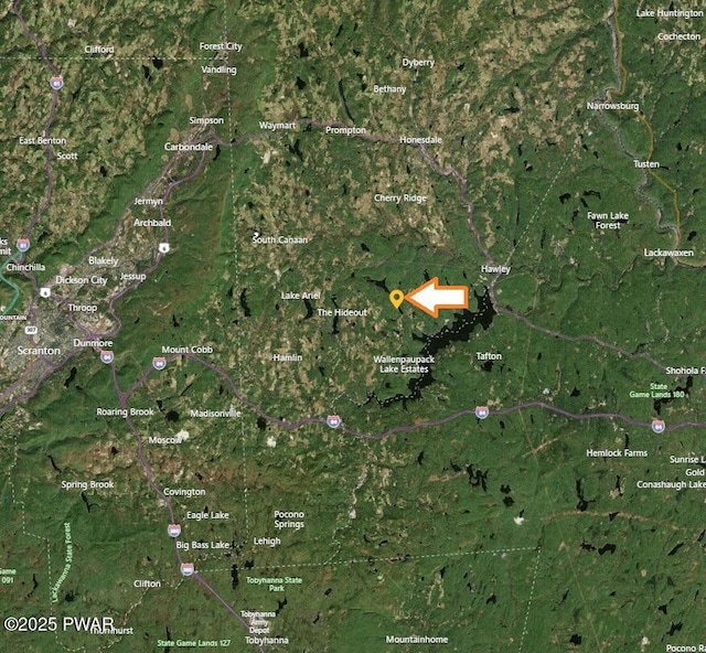 1199 Avoy Rd, Lakeville, PA 18438 - map of property location