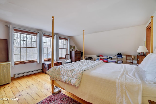 1199 Avoy Rd, Lakeville, PA 18438 - bedroom with lofted ceiling, light wood-style floors, and multiple closets