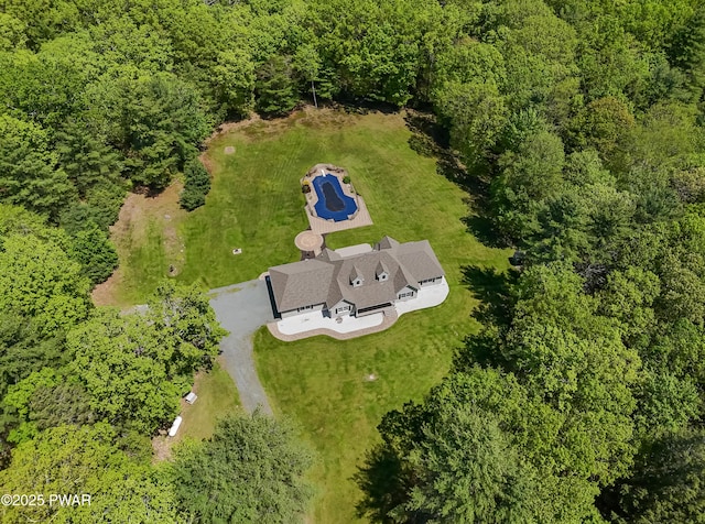 174 Lee Rd, Shohola, PA 18458 - aerial view of property and surrounding area with a forest