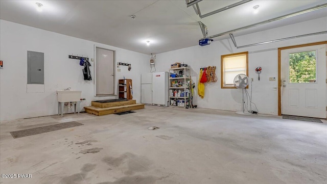 11 Coyote Rdg, Hawley, PA 18428 - garage featuring electric panel and a garage door opener