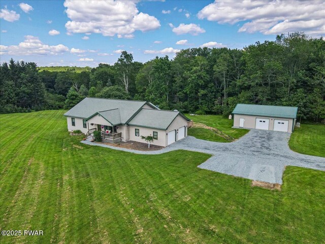 11 Coyote Rdg, Hawley, PA 18428 - view from above of property featuring a forest