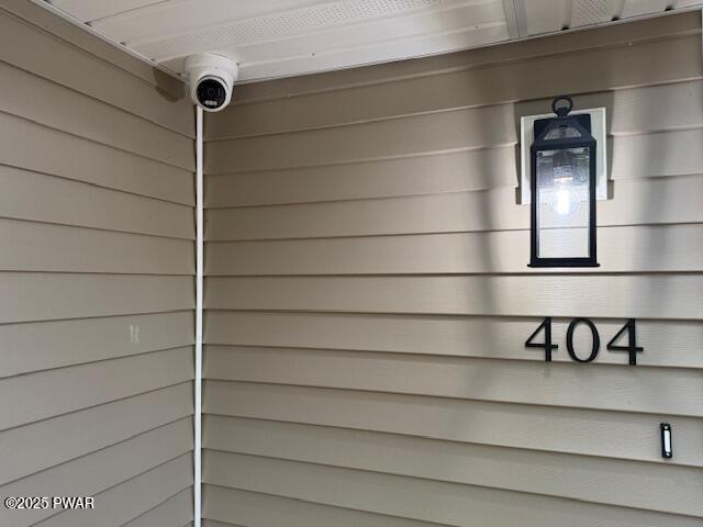 404 Forest Dr, Lords Valley, PA 18428 - exterior view of a security system