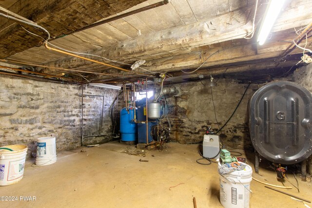 view of basement