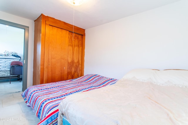 bedroom with a closet