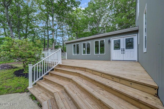 103 Goldrush Dr, Lords Valley, PA 18428 - view of wooden terrace