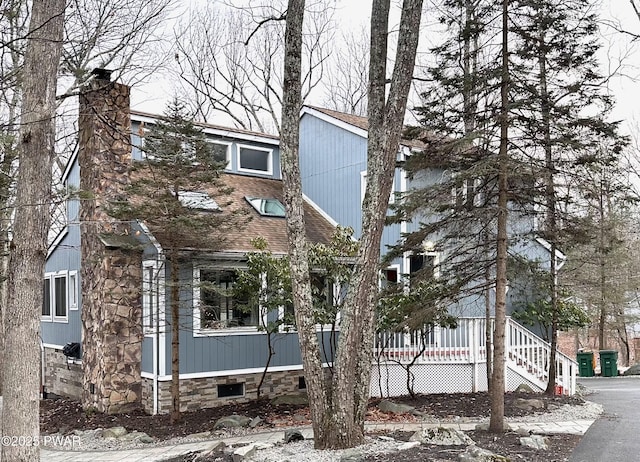 108 Bayberry Ct, East Stroudsburg, PA 18301 - view of front facade with a chimney