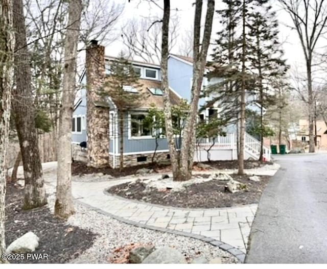108 Bayberry Ct, East Stroudsburg, PA 18301 - view of front of house with a chimney