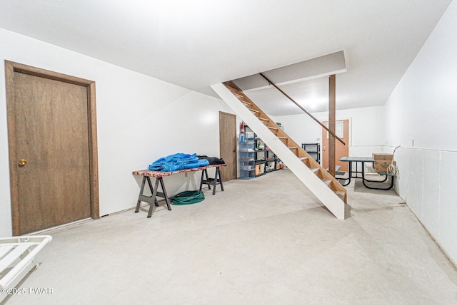 511 Overlook Ter, Stroudsburg, PA 18360 - finished below grade area with stairway