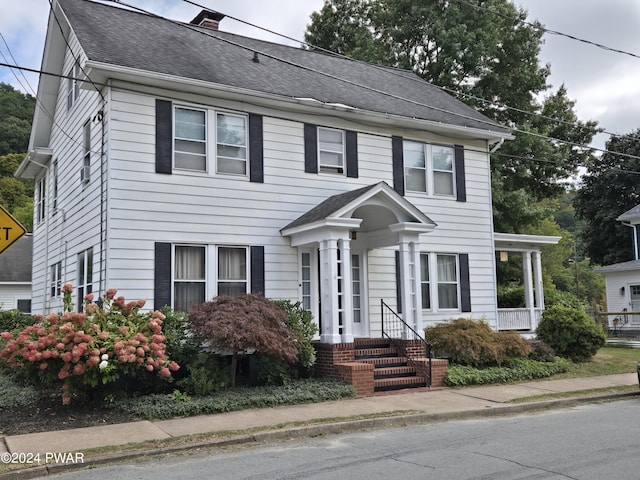 view of colonial inspired home