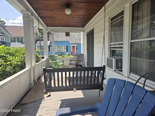 view of patio with covered porch