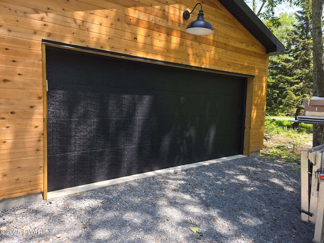 100 Cliff Dr, Lords Valley, PA 18328 - view of garage