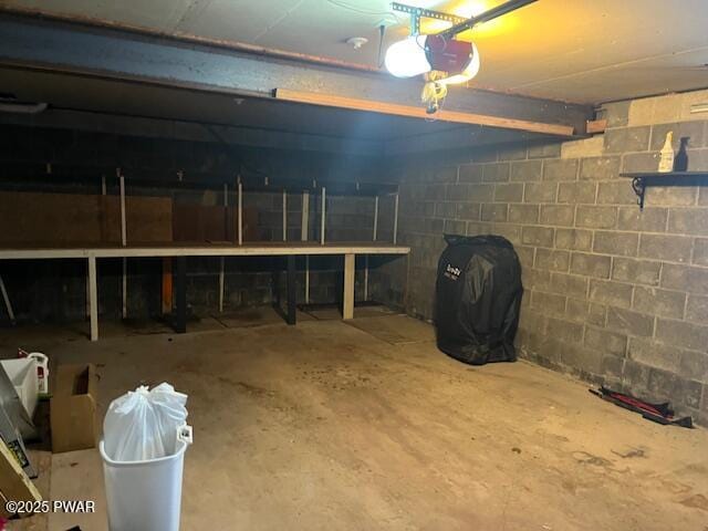 view of basement