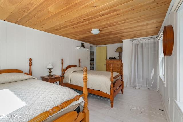 182 Lcpl Jacob Beisel Rd, Lackawaxen, PA 18435 - bedroom with wood ceiling and light wood finished floors