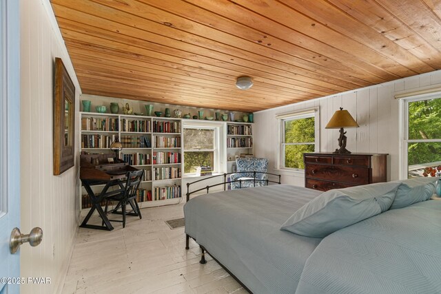 182 Lcpl Jacob Beisel Rd, Lackawaxen, PA 18435 - bedroom featuring wood ceiling and wood walls