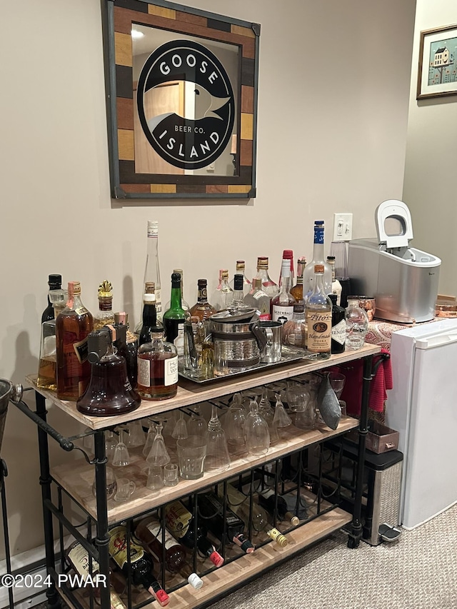 view of bar