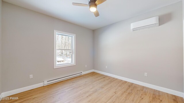 full bathroom featuring hardwood / wood-style flooring, vanity, independent shower and bath, and toilet