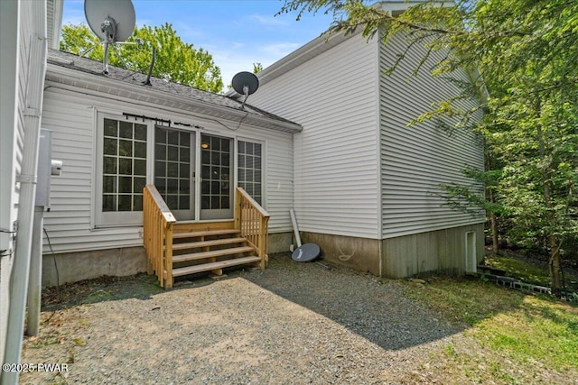 29 Hirshorn Dr, Newfoundland, PA 18445 - rear view of property featuring entry steps